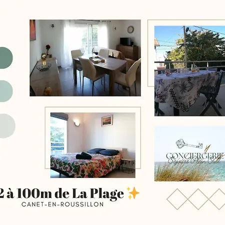 Apartamento T2 Lumineux-150m Plage-wifi *